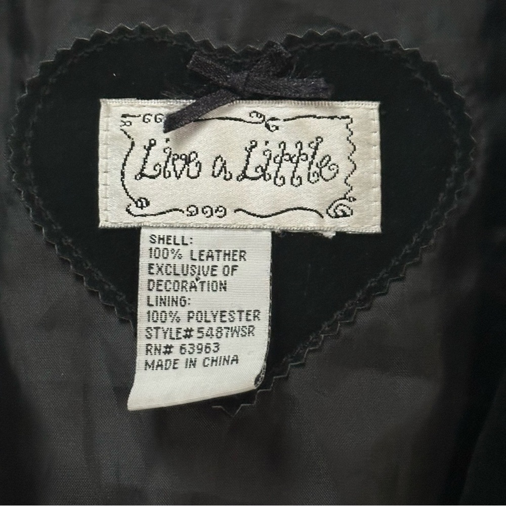 Live A Little Black Suede 90’s Vintage Blazer - Picture 6 of 7